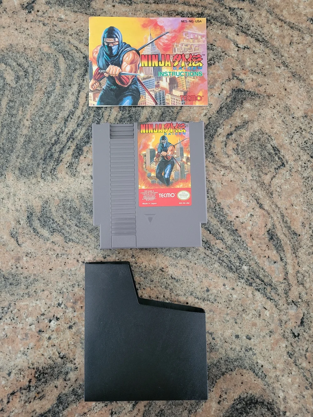 Nintendo (NES): Ninja Gaiden Game, Manual & Sheath. Excellent Condition. $32